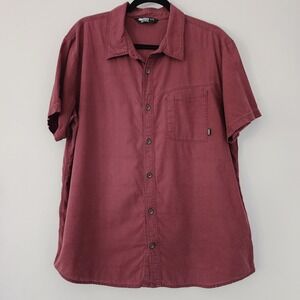 Outdoor‎ Research Mens XL Hemp Blend Button Up Shirt Casual Short Sleeve